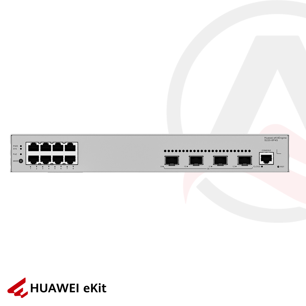 Huawei S110-24LP2SR - 24 Port PoE, 2 Port SFP, 10/100/1000 L2 Yönetilemez Switch, 124W