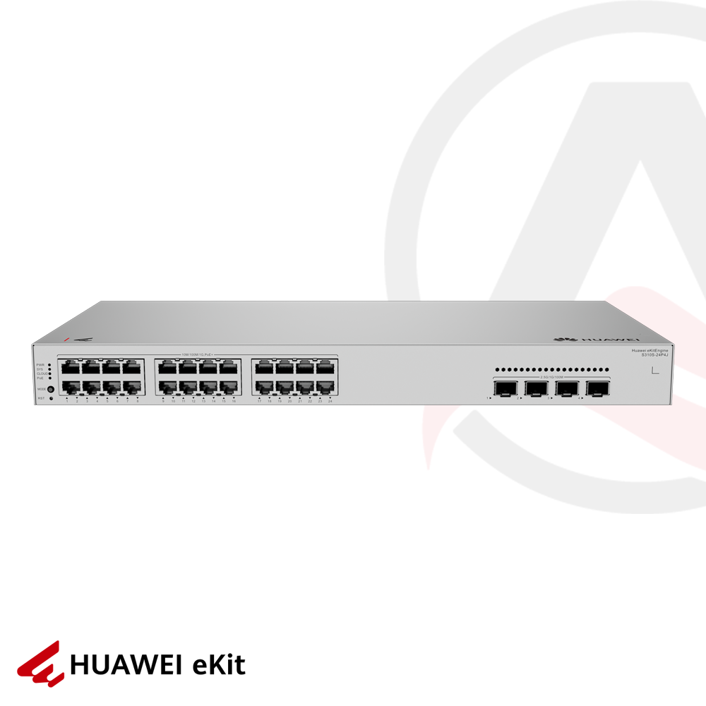 Huawei S310S-24P4J - 24 Port PoE, 4 Port 2.5G SFP, 10/100/1000 L2+ Yönetilebilir Switch, 400W