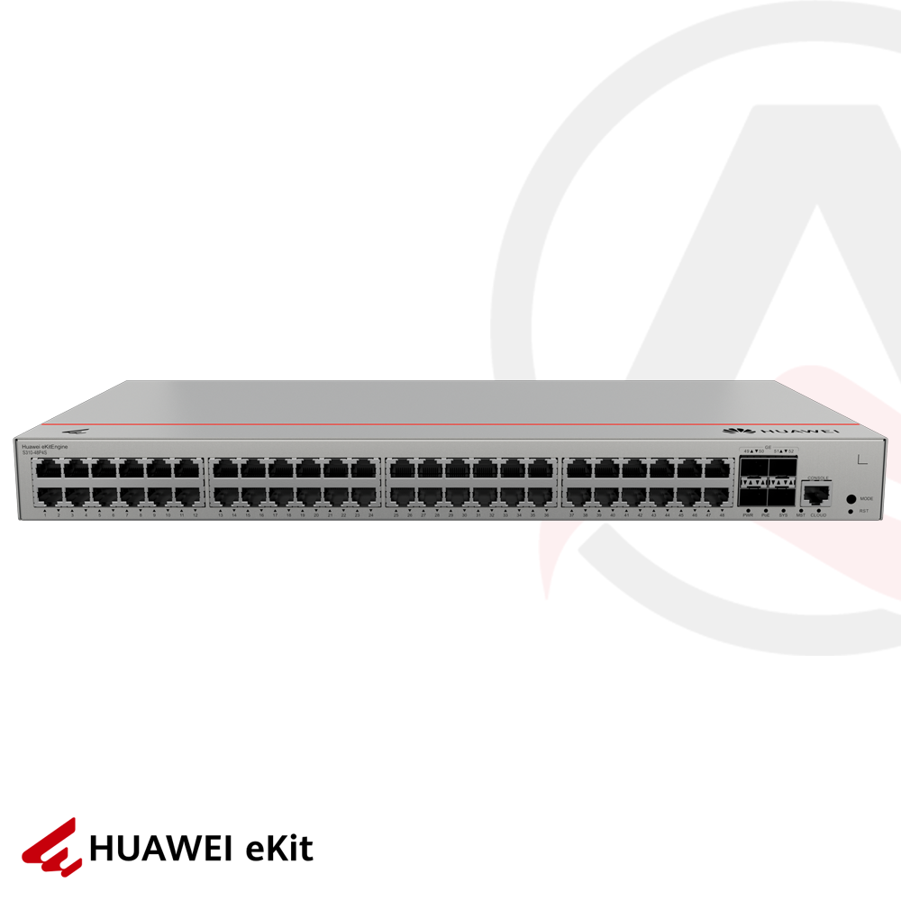 Huawei S310-48P4S - 48 Port PoE, 4 Port 1G SFP, 10/100/1000 L2+ Yönetilebilir Switch, 380W