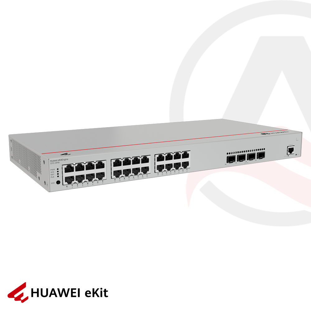 Huawei S310-24P4X - 24 Port PoE, 4 Port 10G SFP, 10/100/1000 L2+ Yönetilebilir Switch, 400W