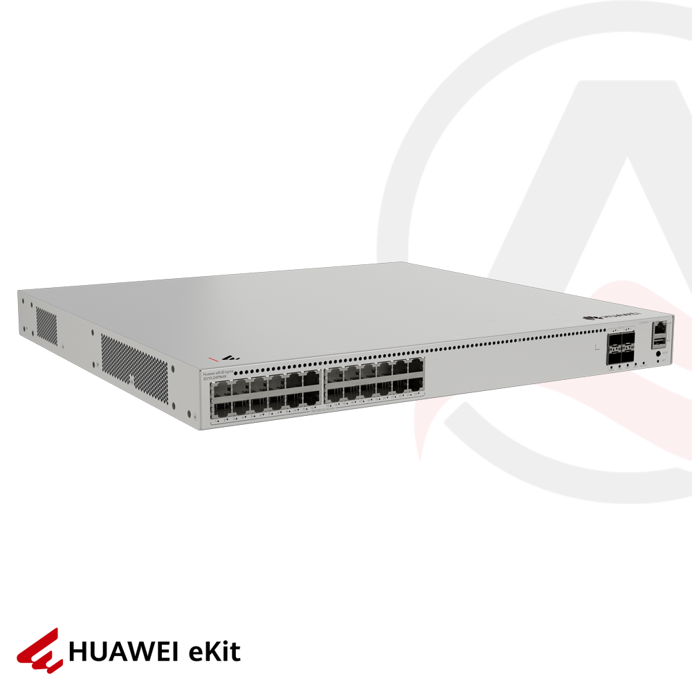 Huawei S310-24PN4X - 24 Port PoE, 4 Port 10G SFP, 10/100/1000 L2+ Yönetilebilir Switch, 400W