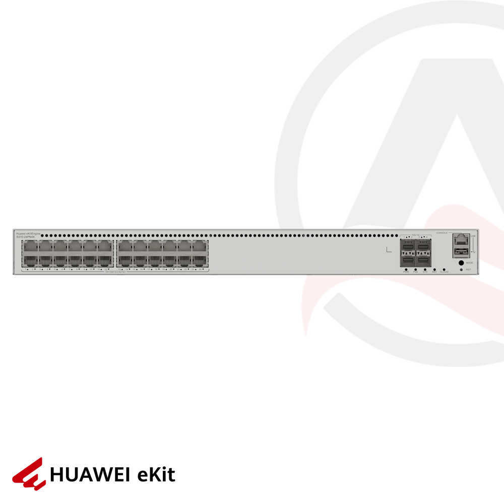 Huawei S310-24PN4X - 24 Port PoE, 4 Port 10G SFP, 10/100/1000 L2+ Yönetilebilir Switch, 400W