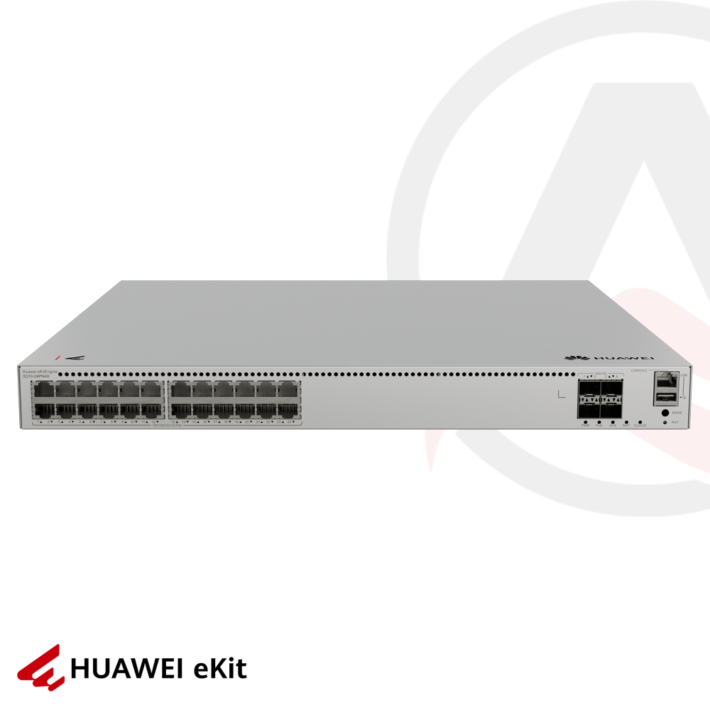 Huawei S310-24PN4X - 24 Port PoE, 4 Port 10G SFP, 10/100/1000 L2+ Yönetilebilir Switch, 400W