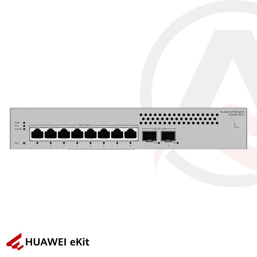 Huawei S220S-8T2J - 8 Port, 2 Port 2.5G SFP Gigabit Switch