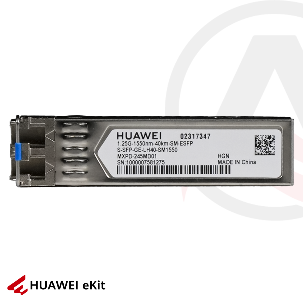 Huawei S-SFP-GE-LH40-SM1550 - Single Mode, 1.25G SFP Modül, 40 km