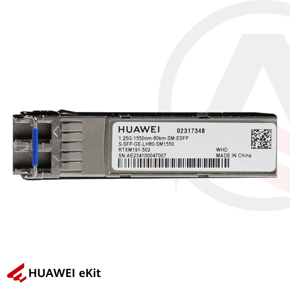 Huawei S-SFP-GE-LH80-SM1550 - Single Mode, 1.25G SFP Modül, 80 km