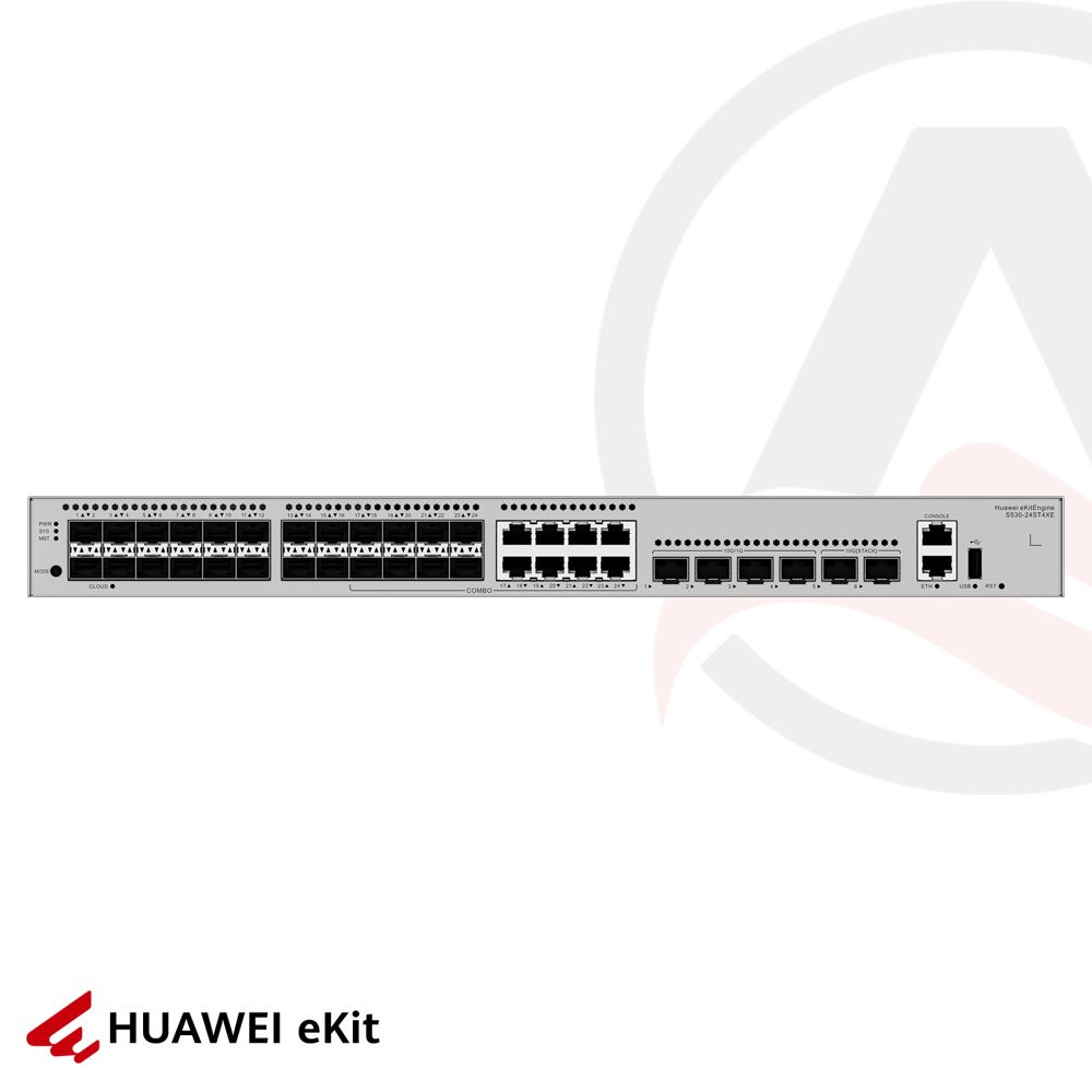 Huawei S530-24ST4XE - 24 Port SFP (8x Combo), 4 Port 10G SFP+, 2 Port 10G SFP Stack, L3 SFP Switch